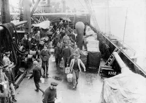 Imprisoned: Imprisoned allied sailors of the auxiliary cruiser Wolf
