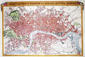 Sduk: Improved Map of London for 1833