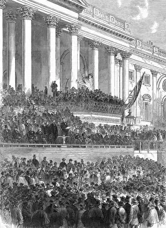 Defeating: Inauguration of Abraham Lincoln