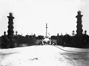 Festively: Inauguration of the Angel of Peace in Munich, 1899