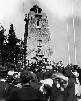 Eiger: Inauguration of the Bismarck Tower in Eiger (today