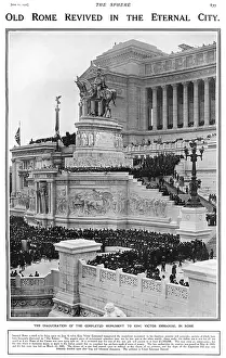 Vittoriano: Inauguration of King Victor Emmanuel monument
