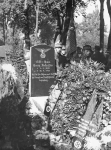 Consecration: Inauguration of a memorial stone for the SA member Anderssen