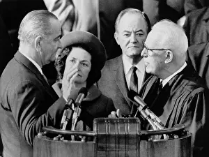 Administers: Inauguration of President Lyndon. Chief ?