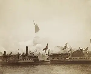 Lcgr1805: Inauguration of the Statue of Liberty in New