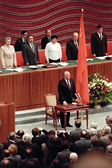 Inauguration: Inauguration of USSR President Mikhail Gorbachev, 1990