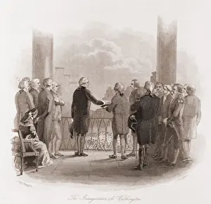 Gwgroup: The Inauguration of Washington. Swearing ?