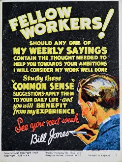 Sayings: Incentivisation Poster - Fellow Workers