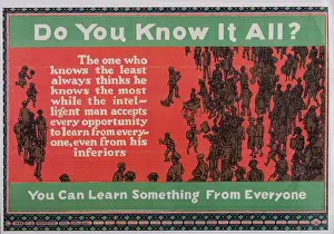 Incentive: Incentivisation Poster - Do You Know It All?