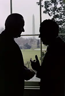 Outgoing: Incoming and outgoing Presidents Johnson ?