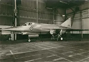 Incomplete: The incomplete Avro 720 prototype XD696 at Avro in 1956