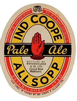 Coope: Ind Coope Allsopp Pale Ale (Scroll)