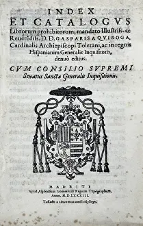 1583: Index et catalogus librorum prohibitorum (Index