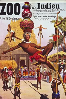 Hagenbecks: India advertising poster