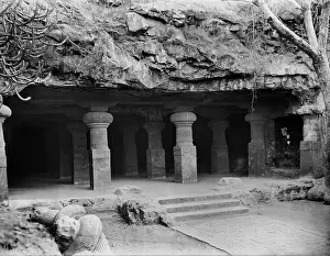 Ubersee: India - Cave Temple around 1912
