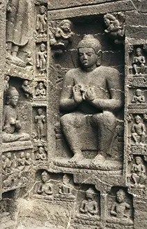 Ajanta: India. Caves of Ajanta. Buddha