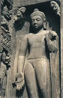 Ajanta: India. Caves of Ajanta. Buddha