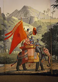 Dignitary: India, dignitary riding an elephant, wallpaper