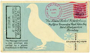 Fitzherbert: India - Pigeon Post envelope