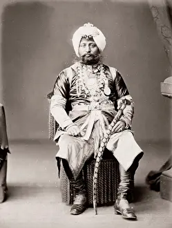 Raja: India - the Raja of Farikdot 1860s