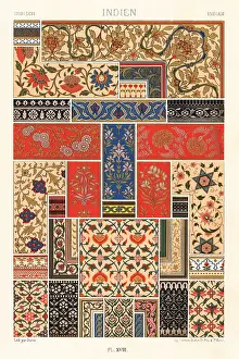 Wall Decor: Indian art: flora and running ornaments