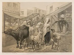 C1860: AN INDIAN BAZAAR C1860