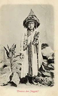 Lage: Indian Beggar in remarkable hat