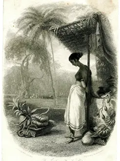 Daniell: Indian Fruit Seller by William Daniell, R.A