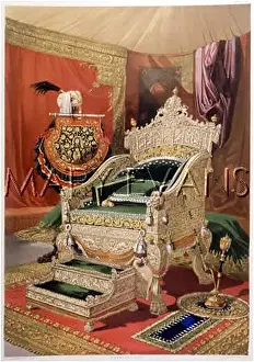 Travancore: INDIAN IVORY THRONE