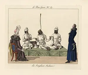 Jugglers: Indian jugglers in Paris, 1816