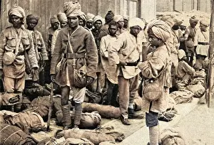 Halting: An Indian labour corps during World War I