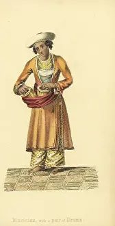 Tabla: Indian musician with tabla drums