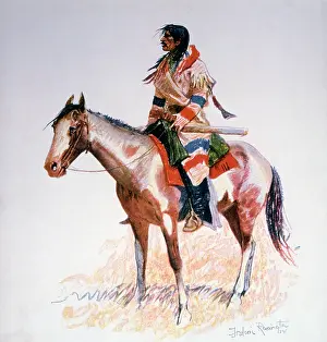 Remington: Indian Scout on Horseback