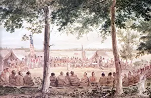 Ofns: Indian tribe council meeting
