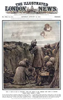 Sikhs: Indian troops smoking in the trenches during World War I