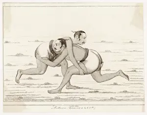 Wrestle: Two Indian Wrestlers