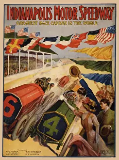 Indianapolis: Indianapolis Motor Speedway, Poster, 1909