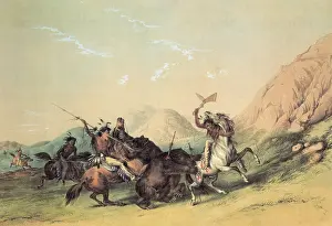 Grizzly: Indians Attacking the Grizzly Bear