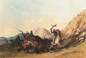 Ofns: Indians attacking the Grizzly Bear
