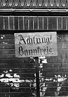 Prohibited: Indication to the restricted area around the Reichstag, 1929