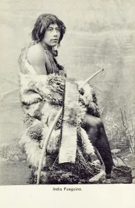 Nomads: Indigenous Selk'nam Indian, Punta Arenas, Patagonia, Chile