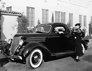 Disagree: Indignant woman and man in car