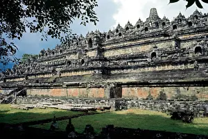 Java: Indonesia. Java. Borubudur. Mahayana Buddhist temple in Mage
