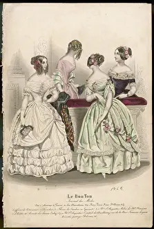 Coiffures: Indoor Dresses 1846