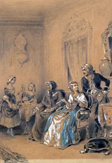 Deveria: Indoor Scene Artist: Eugene Deveria