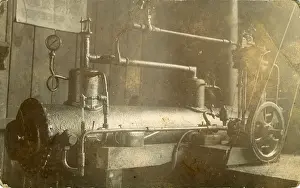 Compressor: Industrial Edwardian Mill Machinery - Air Compressor