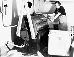 Laundress: Industrial laundry, 1934