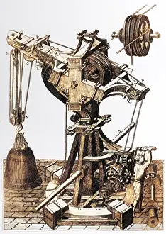 Pulleys: Industrial Machine - Pulley system