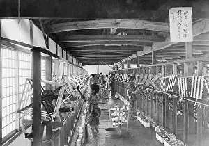 Reeling: Industrial production of silk, 1913