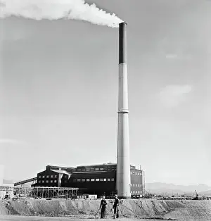 Smokestack: Industry - copper - factory - pollution